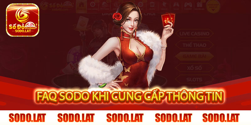 faq sodo khi cung cấp thông tin